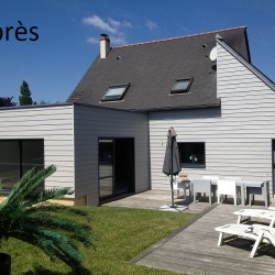 extension ossature gris bardage cédral