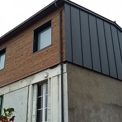 Rehaussement maison loire atlantique 44 zinc anthra